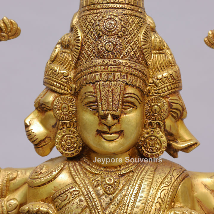 Handcrafted Brass Lord Vishnu Dashavatar Idol
