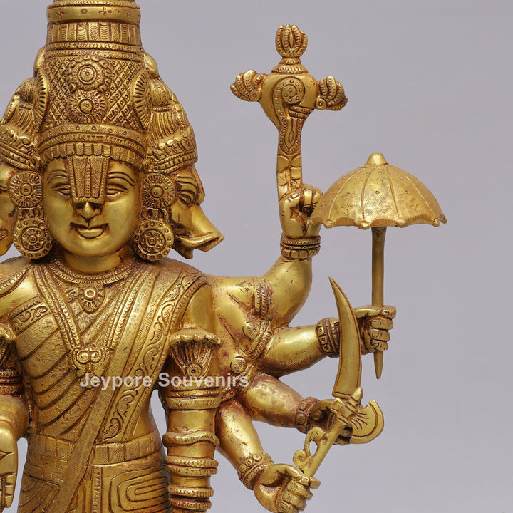 Handcrafted Brass Lord Vishnu Dashavatar Idol