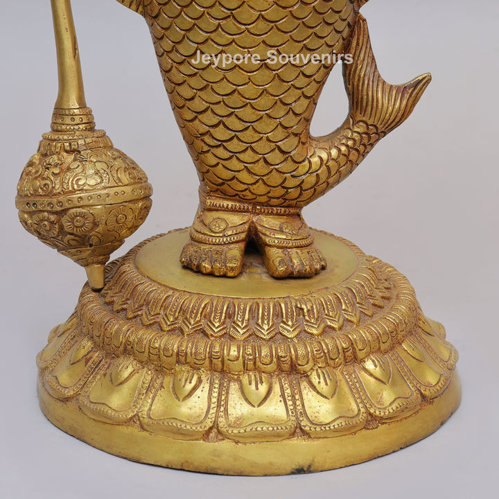 Handcrafted Brass Lord Vishnu Dashavatar Idol
