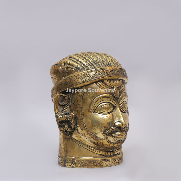 Handcrafted Brass Shiva Mukhlingam Face Sculpture