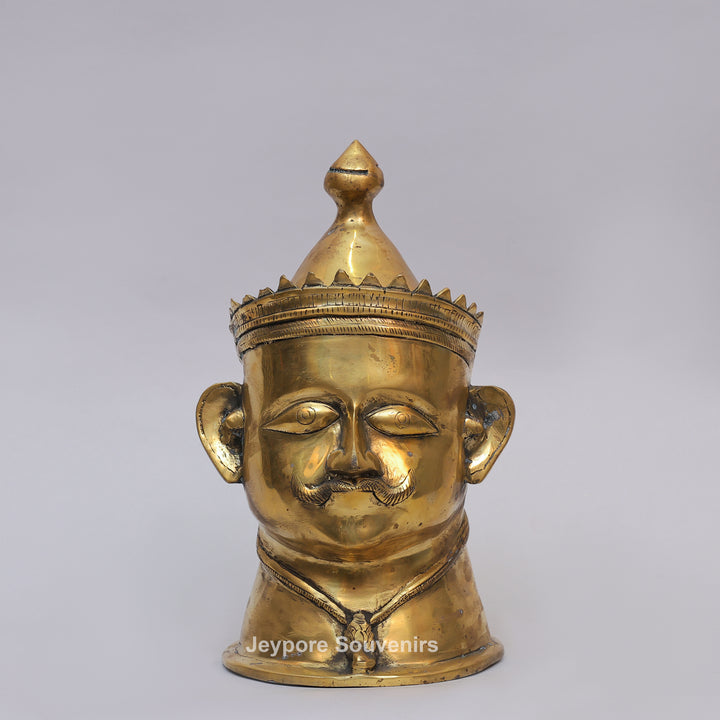 Handcrafted Brass Lord Shiva Mukhalingam Sculpture