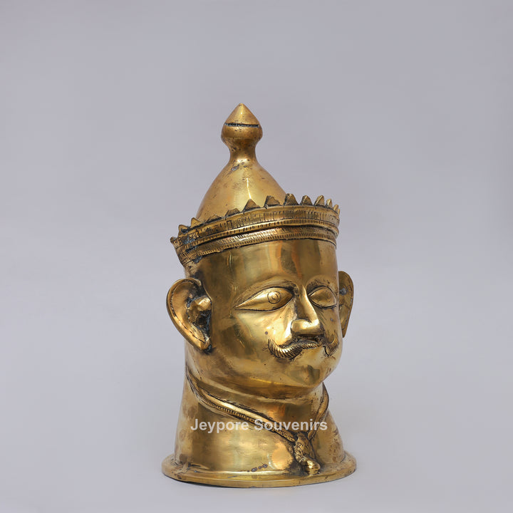 Handcrafted Brass Lord Shiva Mukhalingam Sculpture