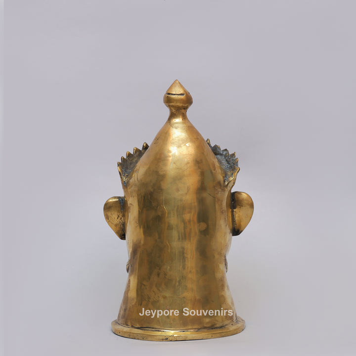 Handcrafted Brass Lord Shiva Mukhalingam Sculpture