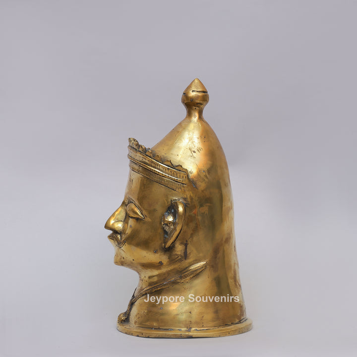 Handcrafted Brass Lord Shiva Mukhalingam Sculpture