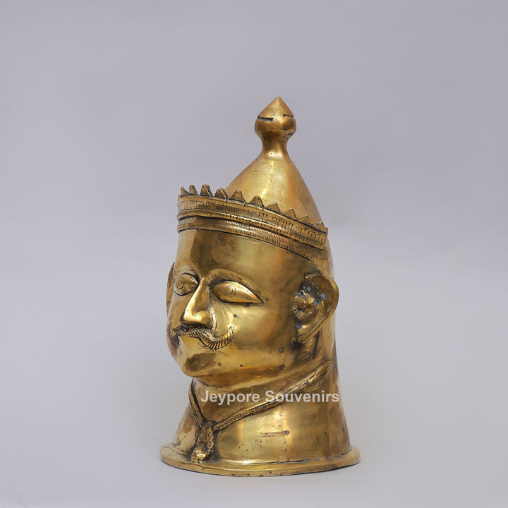 Handcrafted Brass Lord Shiva Mukhalingam Sculpture