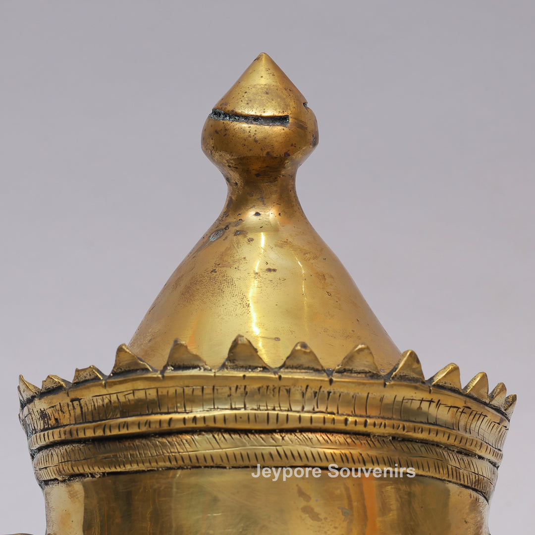 Handcrafted Brass Lord Shiva Mukhalingam Sculpture
