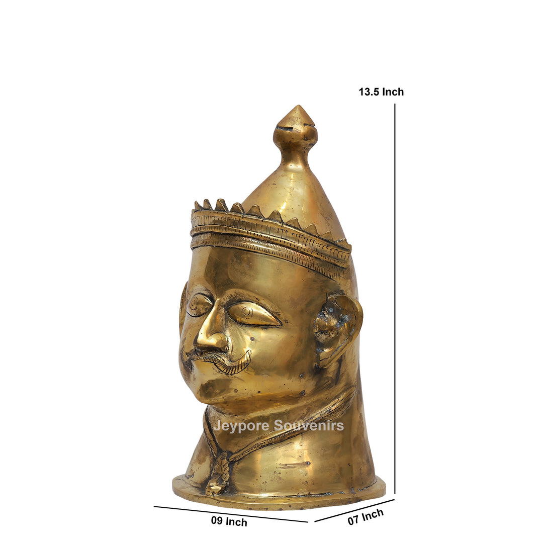 Handcrafted Brass Lord Shiva Mukhalingam Sculpture