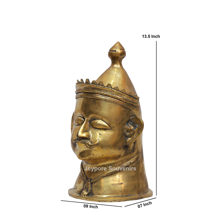 Handcrafted Brass Lord Shiva Mukhalingam Sculpture