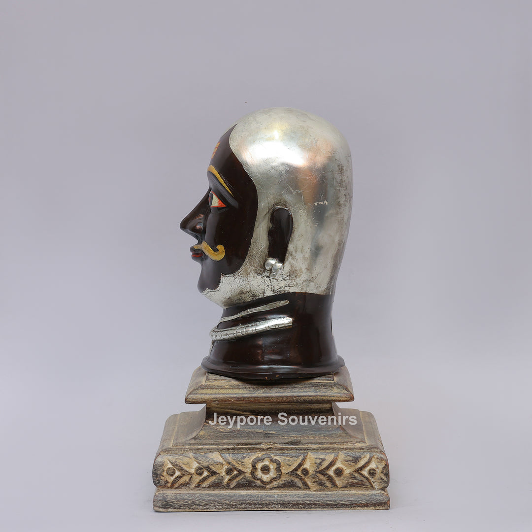 Handcrafted Brass Lord Shiva Mukhalingam Face Sculpture