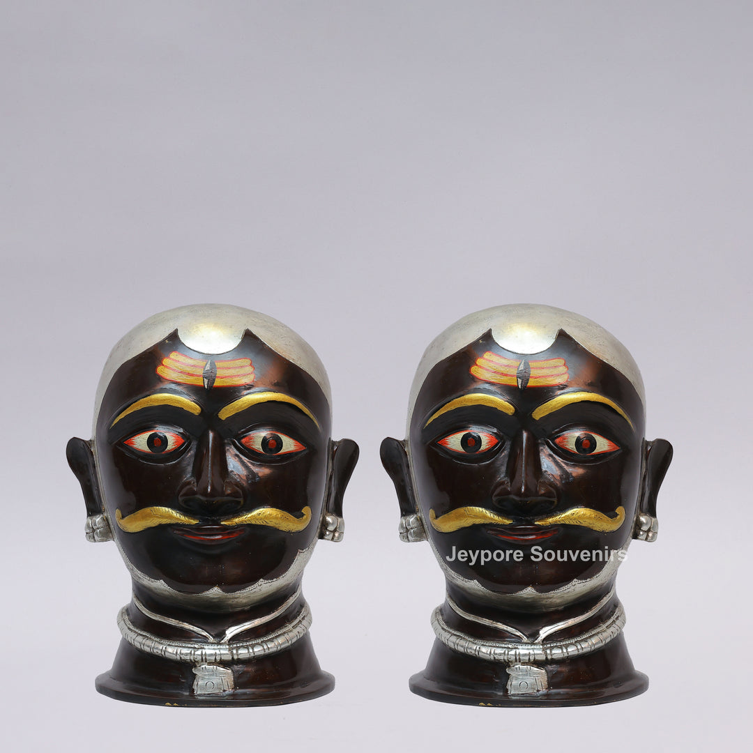 Handcrafted Brass Lord Shiva Mukhalingam Face Sculpture