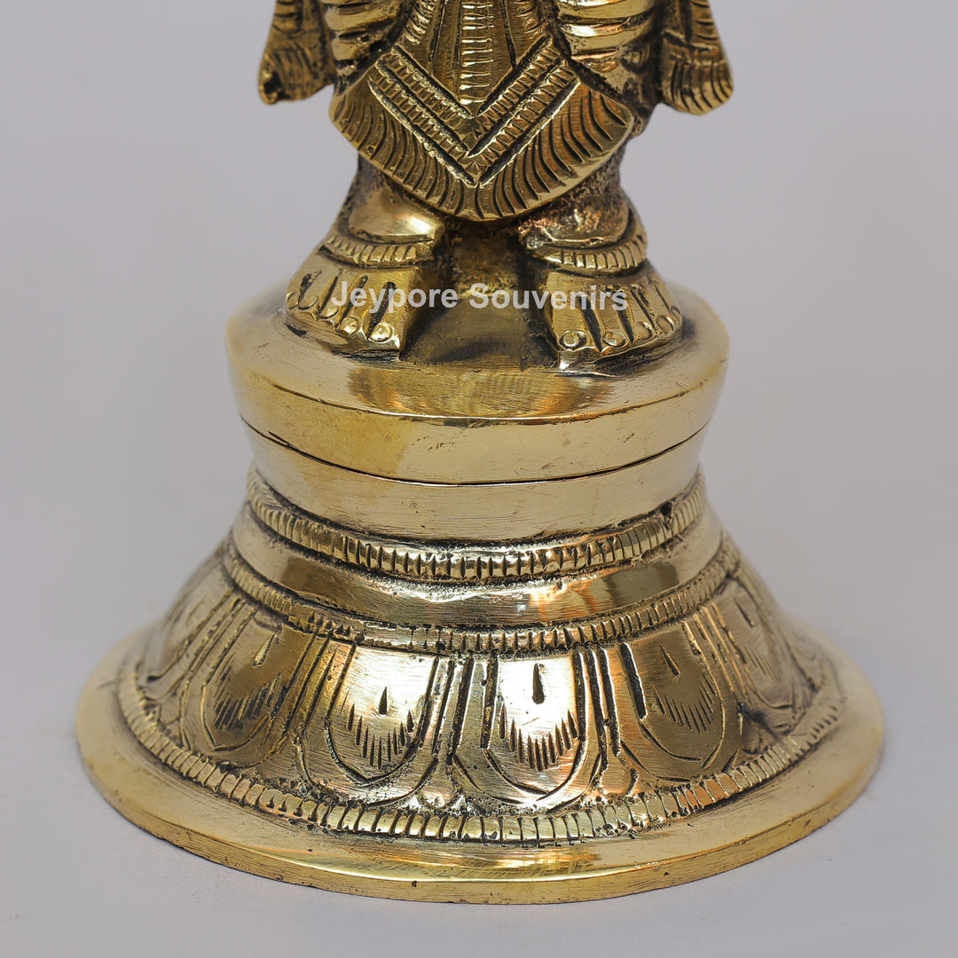 Handcrafted Brass Standing Deepalakshmi Diya Statue