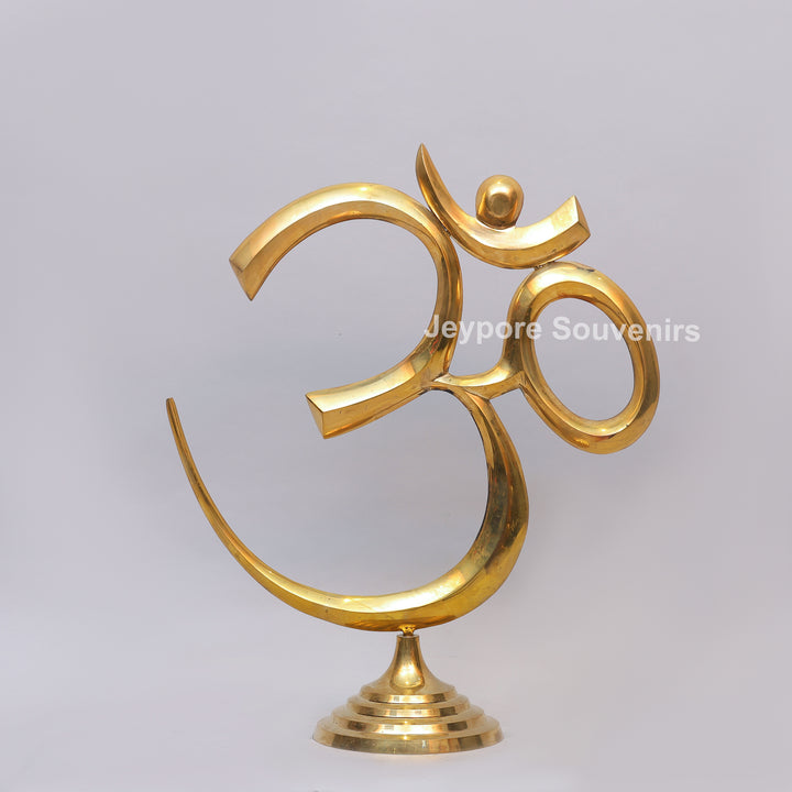Brass Om Symbol Decorative Idol – Spiritual Home Décor