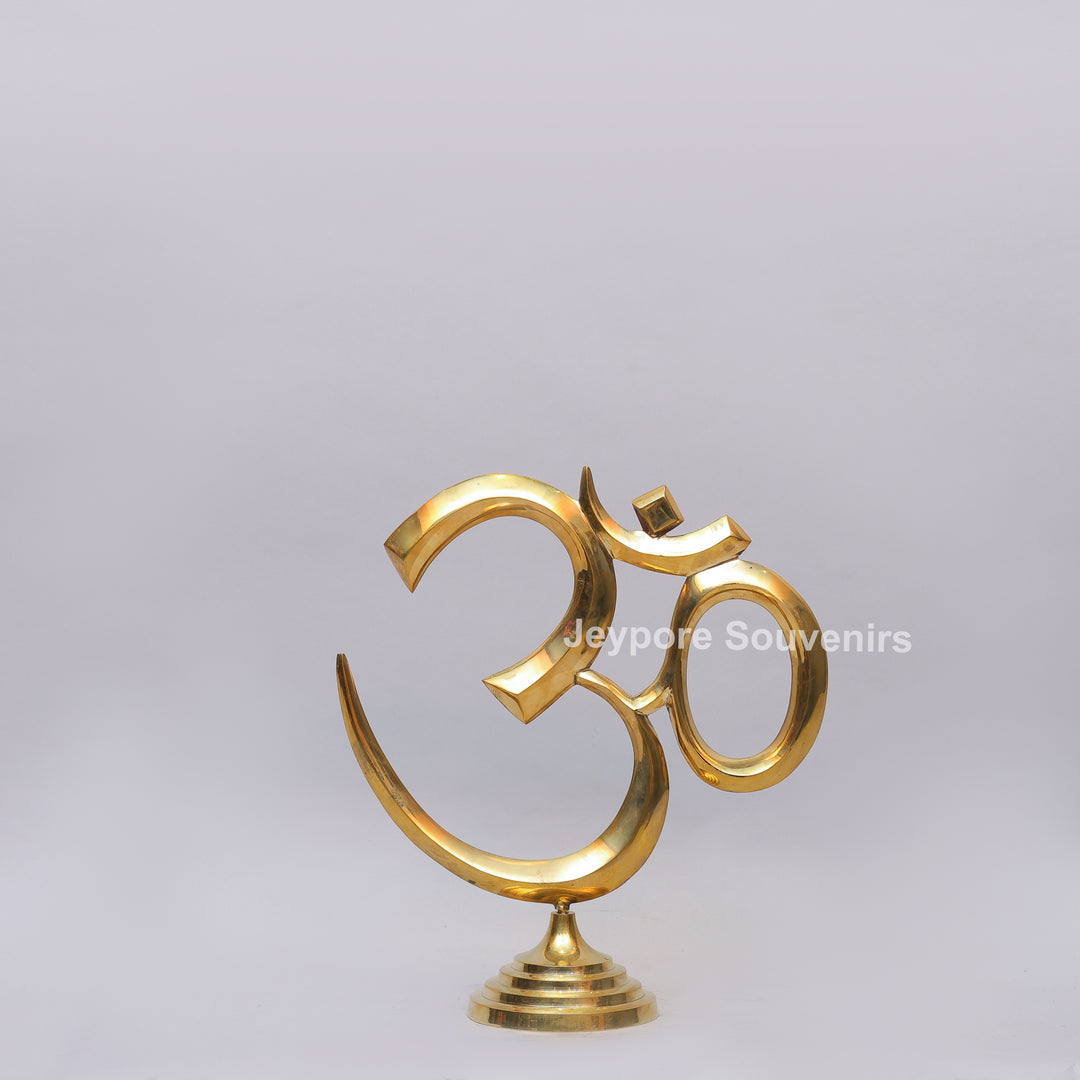 Brass Om Symbol Decorative Idol – Spiritual Home Décor
