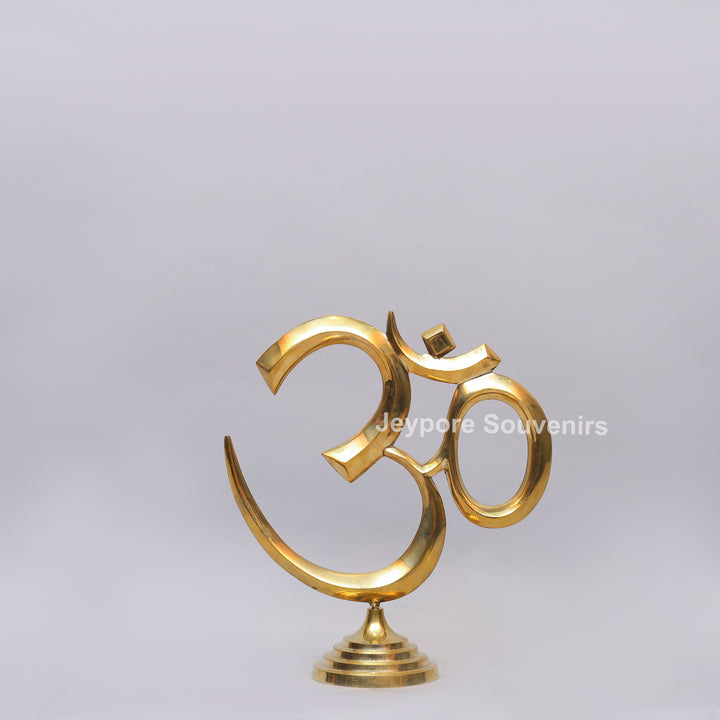 Brass Om Symbol Decorative Idol – Spiritual Home Décor