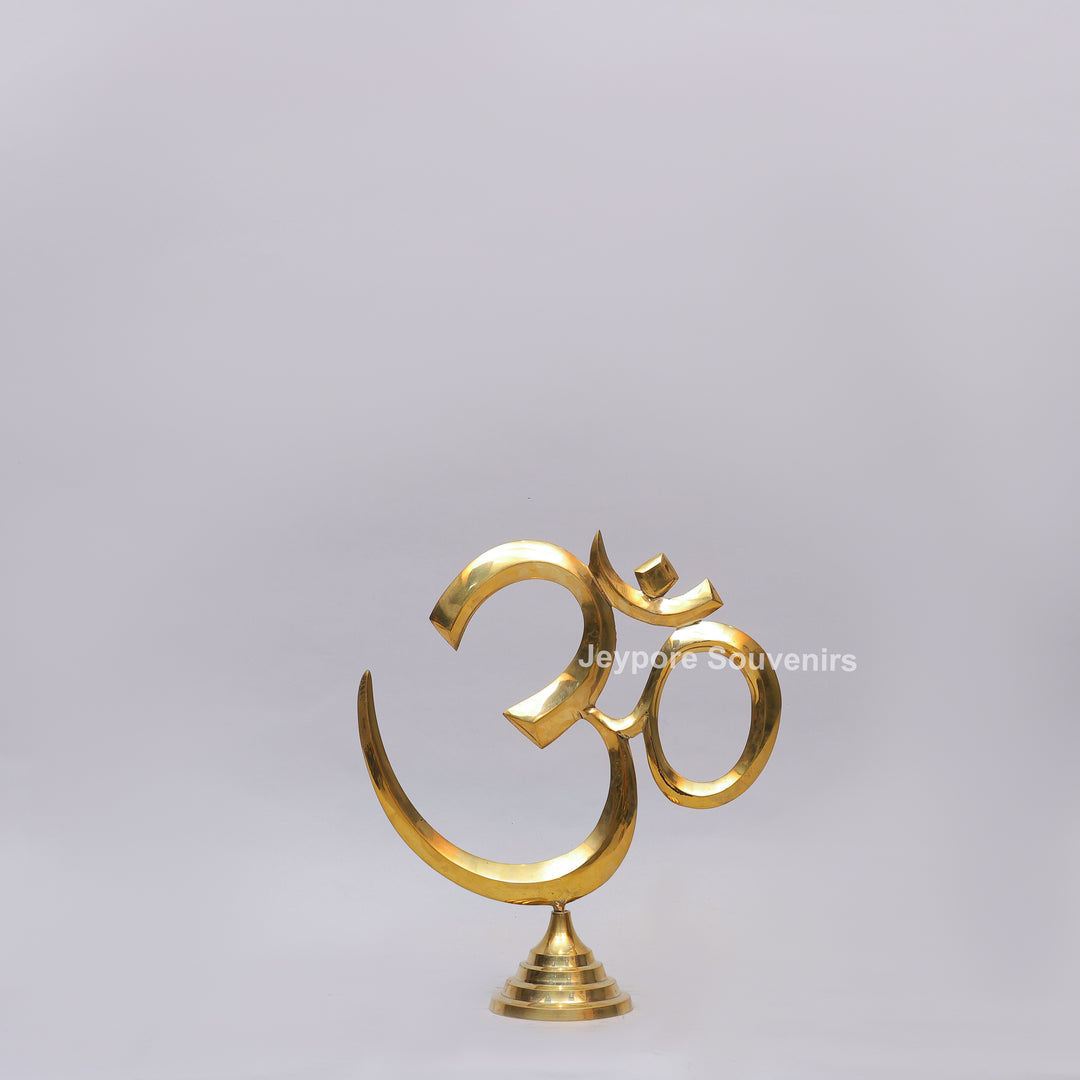 Brass Om Symbol Decorative Idol – Spiritual Home Décor