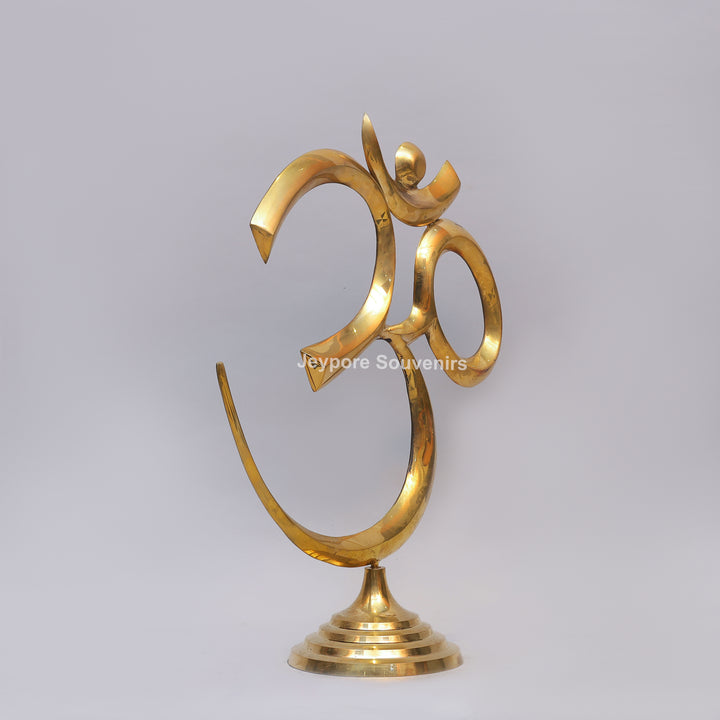 Brass Om Symbol Decorative Idol – Spiritual Home Décor