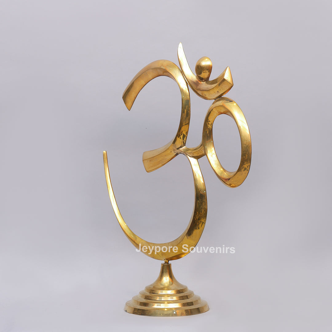 Brass Om Symbol Decorative Idol – Spiritual Home Décor