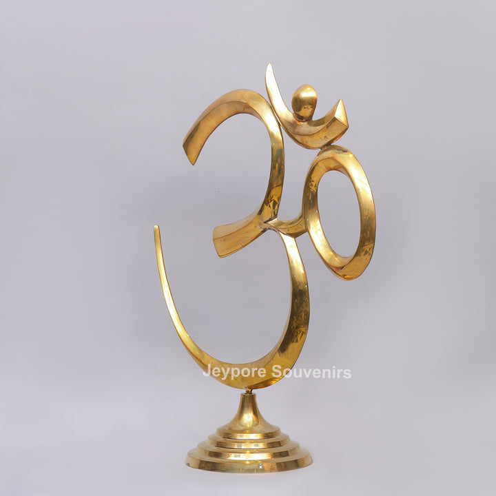 Brass Om Symbol Decorative Idol – Spiritual Home Décor
