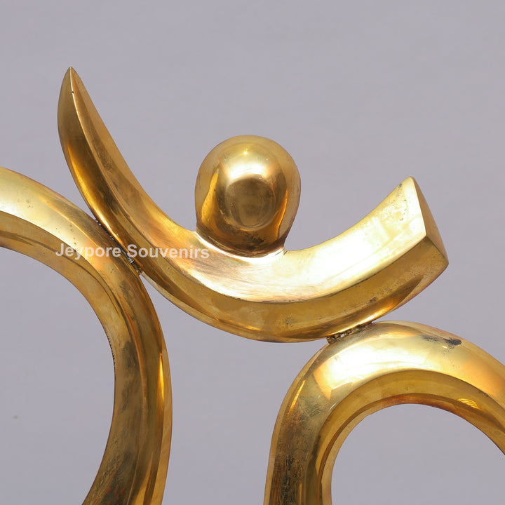 Brass Om Symbol Decorative Idol – Spiritual Home Décor