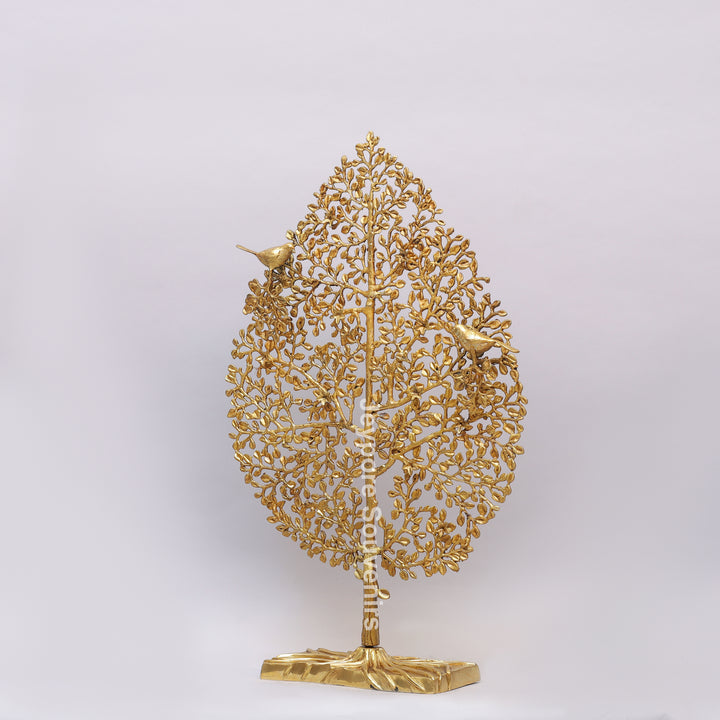 Nature-Inspired Decorative Brass Tree of Life Sculpture