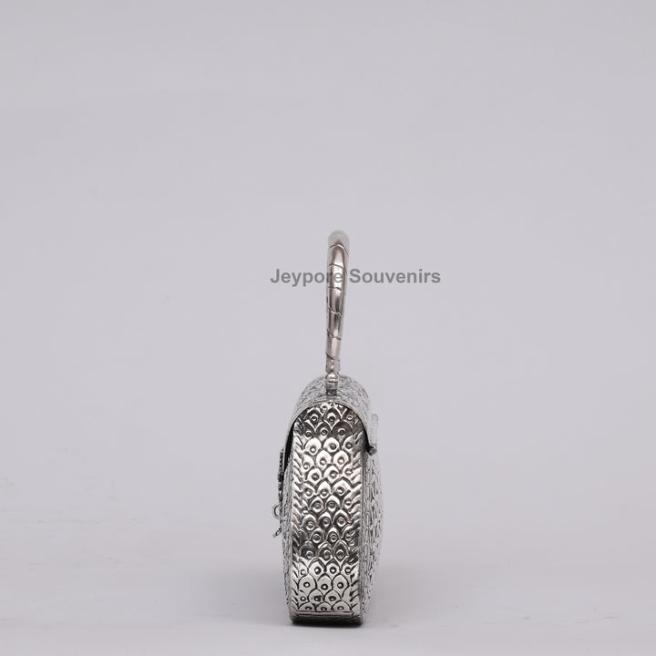 Silver Polished Handcrafted Vintage Purse