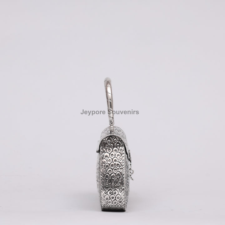 Silver Polished Handcrafted Vintage Purse