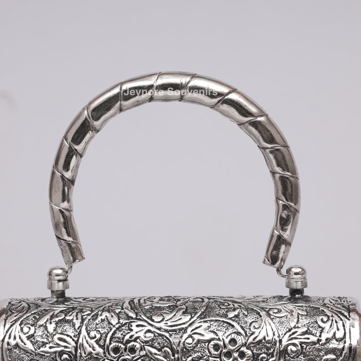 Silver Polished Handcrafted Vintage Purse