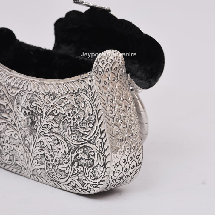 Silver Polished Handcrafted Vintage Purse