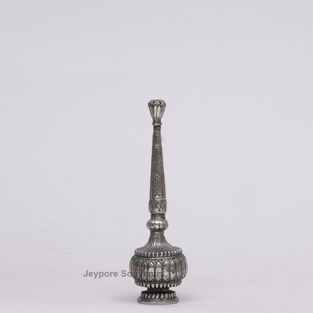 Handcrafted Antique-Style Silver Polished Rose Water Sprinkler