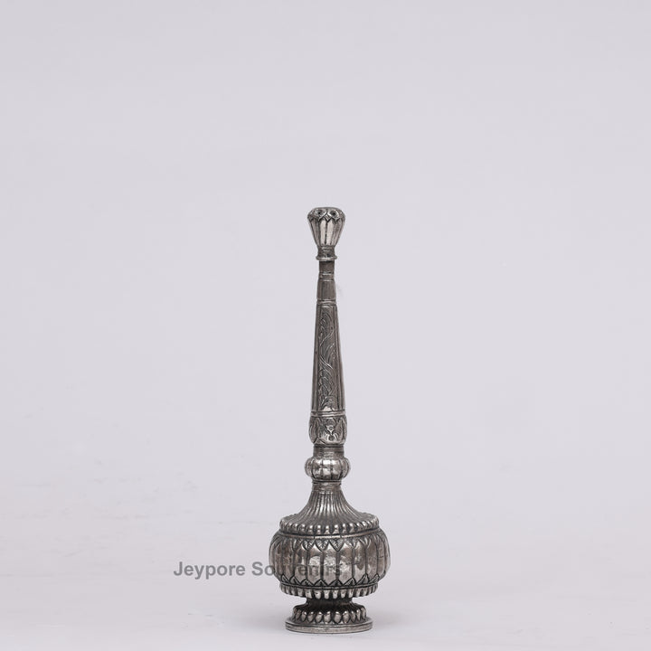 Handcrafted Antique-Style Silver Polished Rose Water Sprinkler