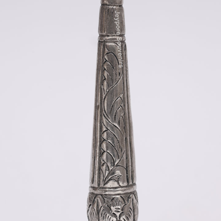Handcrafted Antique-Style Silver Polished Rose Water Sprinkler