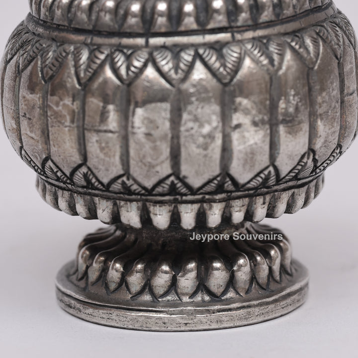 Handcrafted Antique-Style Silver Polished Rose Water Sprinkler