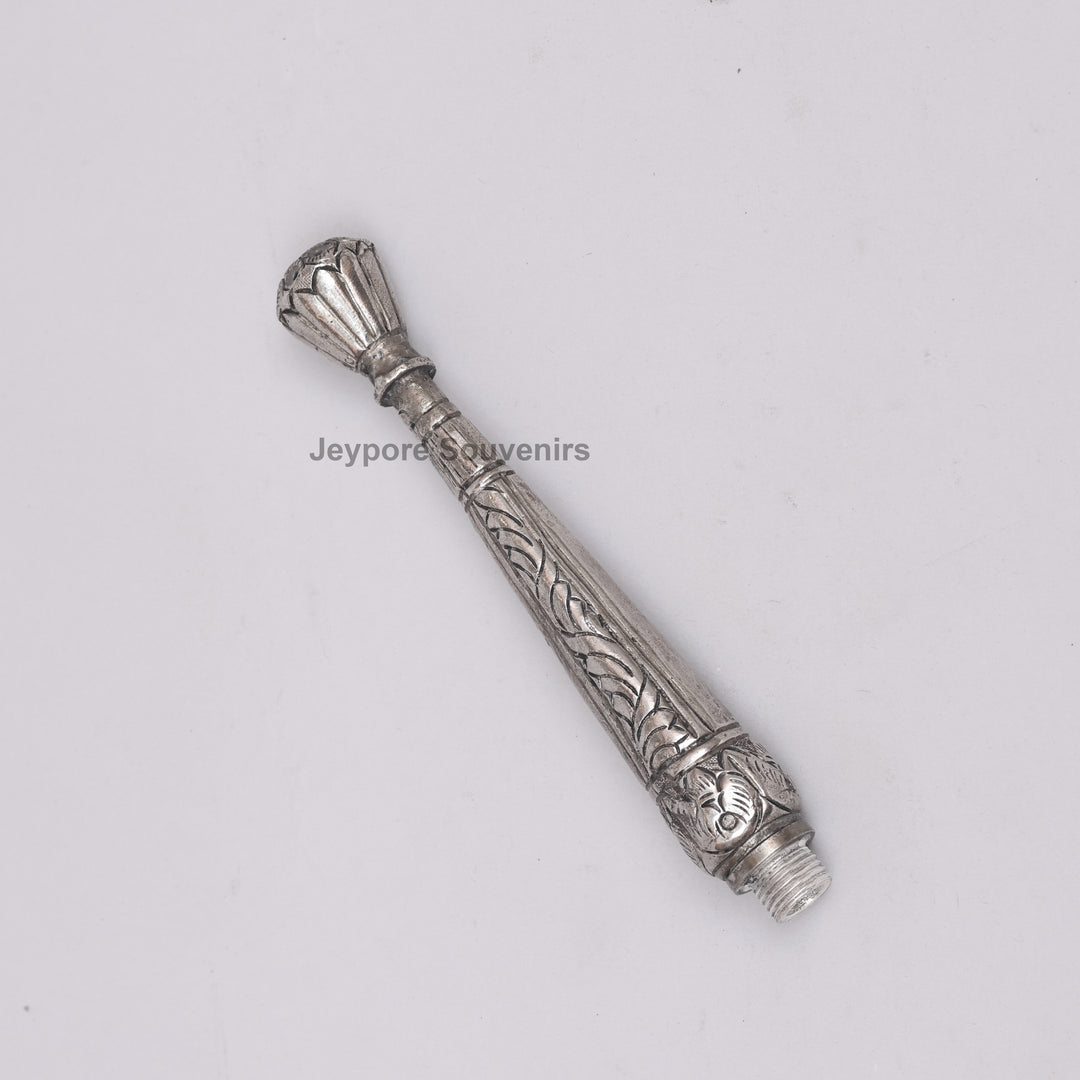 Handcrafted Antique-Style Silver Polished Rose Water Sprinkler