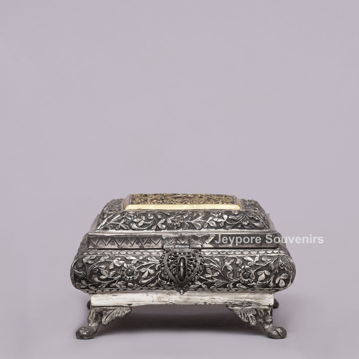 Royal Heritage Silver Polished Dry Fruit Box