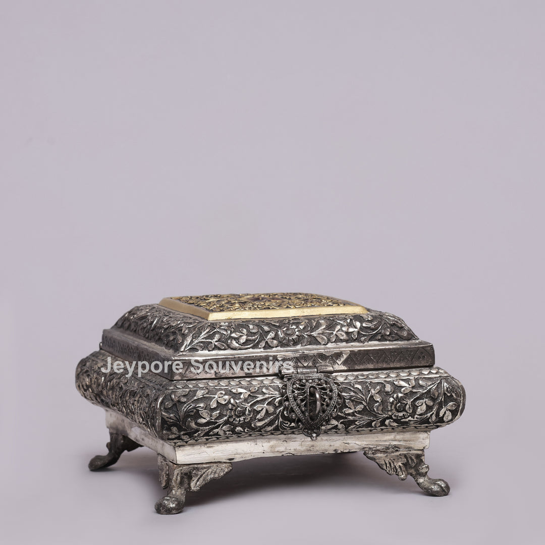 Royal Heritage Silver Polished Dry Fruit Box