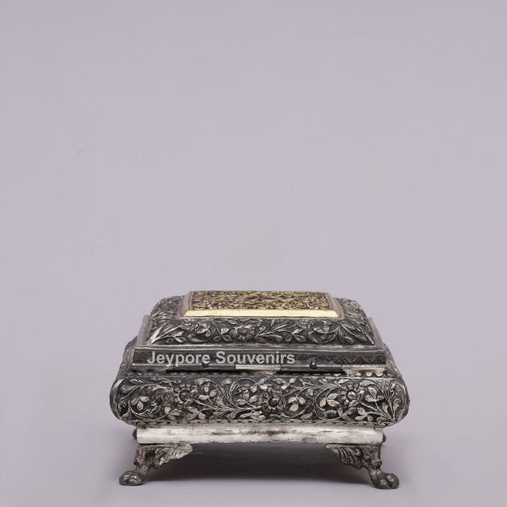 Royal Heritage Silver Polished Dry Fruit Box