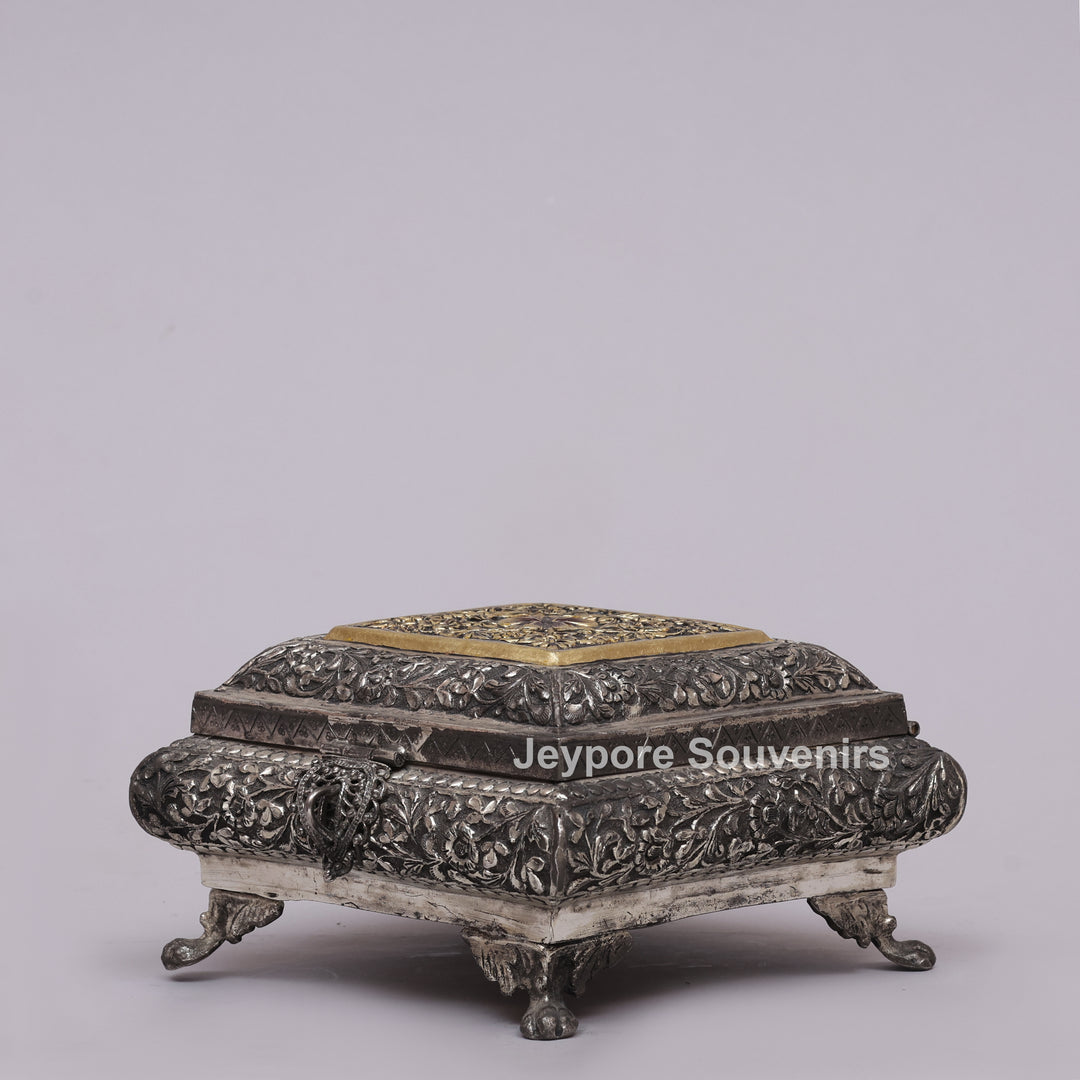Royal Heritage Silver Polished Dry Fruit Box