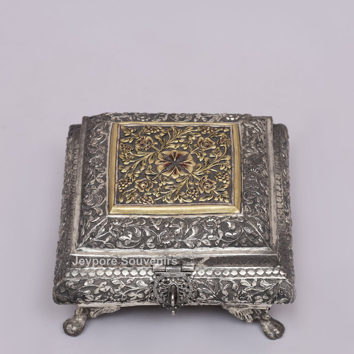 Royal Heritage Silver Polished Dry Fruit Box