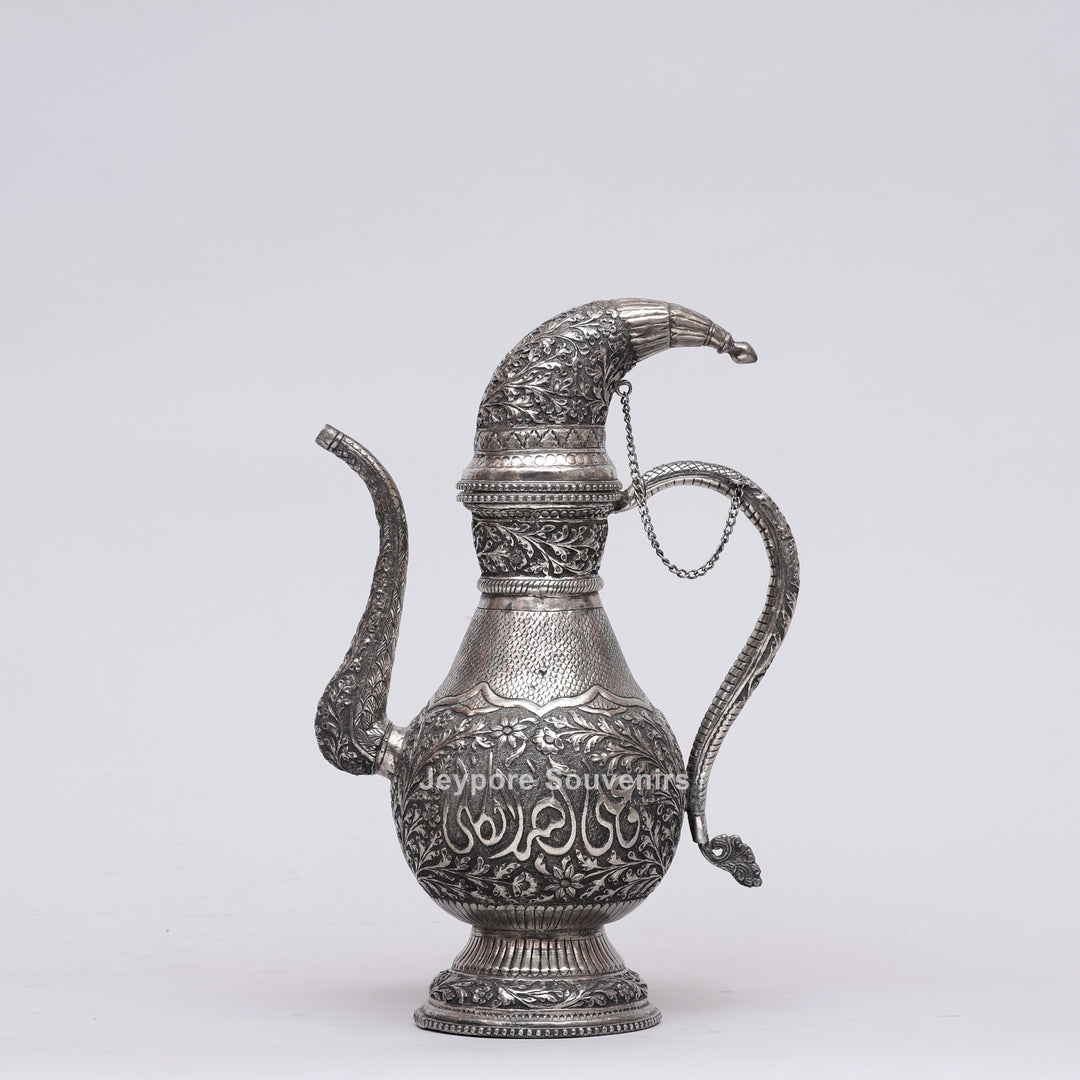 Royal Silver Engraved Copper Surahi