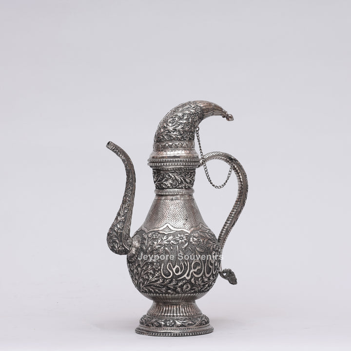 Royal Silver Engraved Copper Surahi