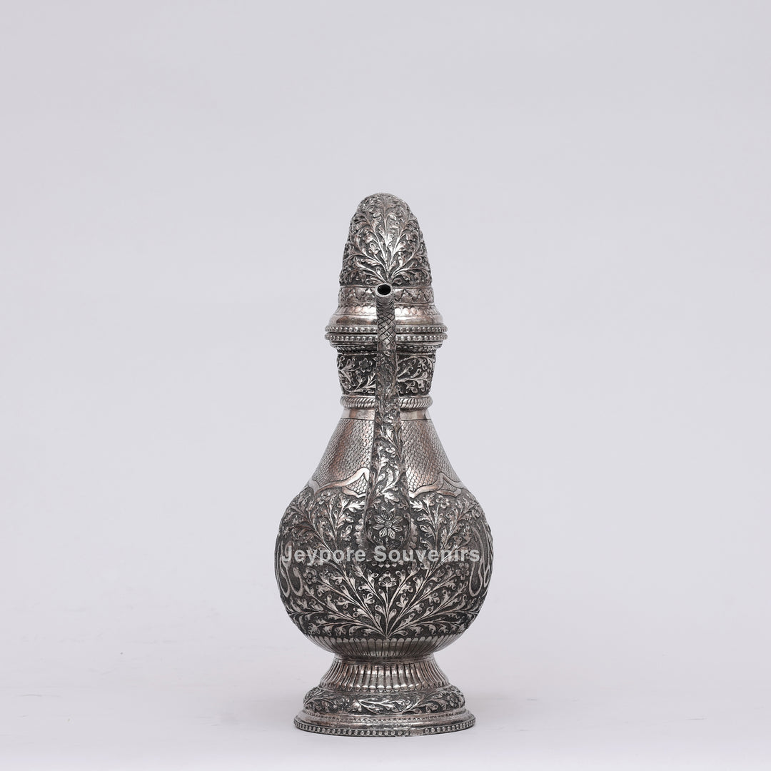 Royal Silver Engraved Copper Surahi