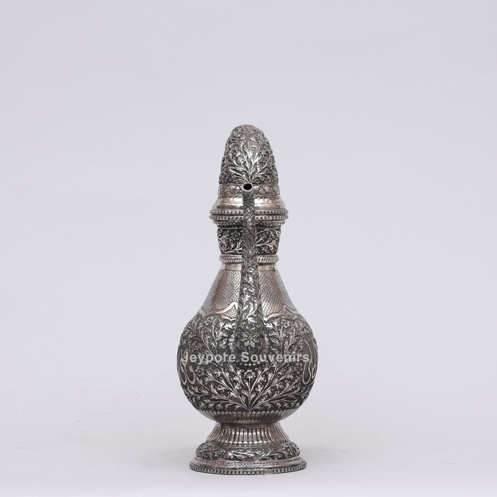 Royal Silver Engraved Copper Surahi