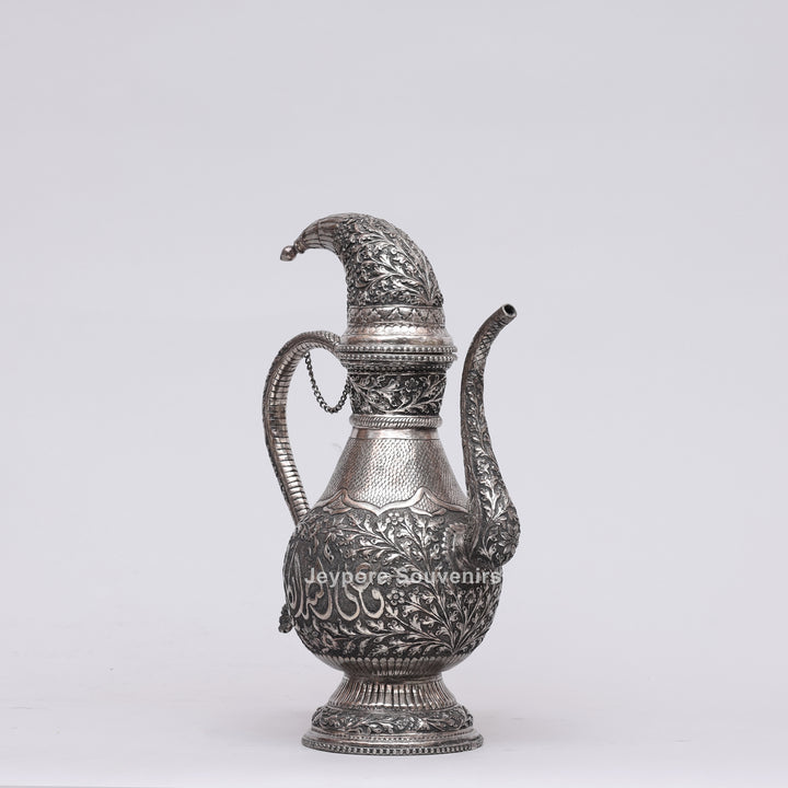 Royal Silver Engraved Copper Surahi