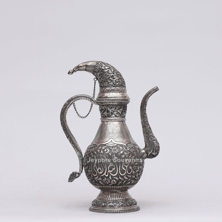 Royal Silver Engraved Copper Surahi