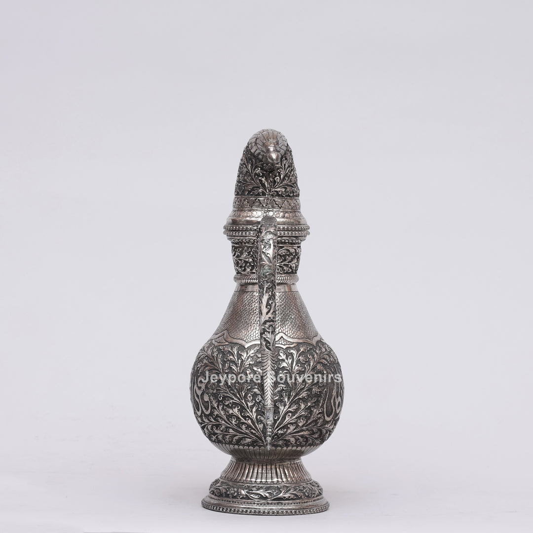 Royal Silver Engraved Copper Surahi