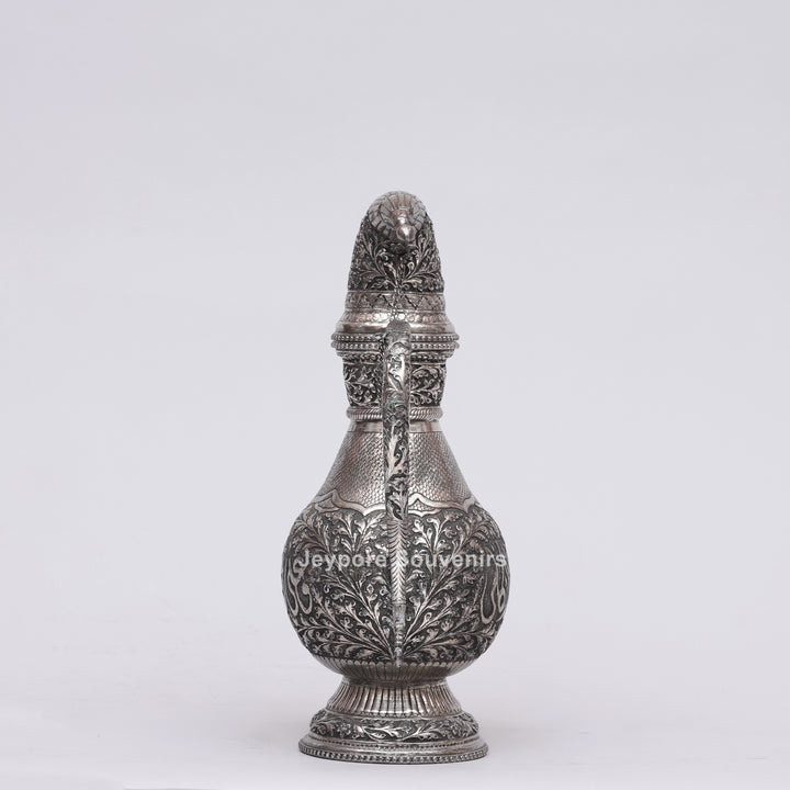 Royal Silver Engraved Copper Surahi