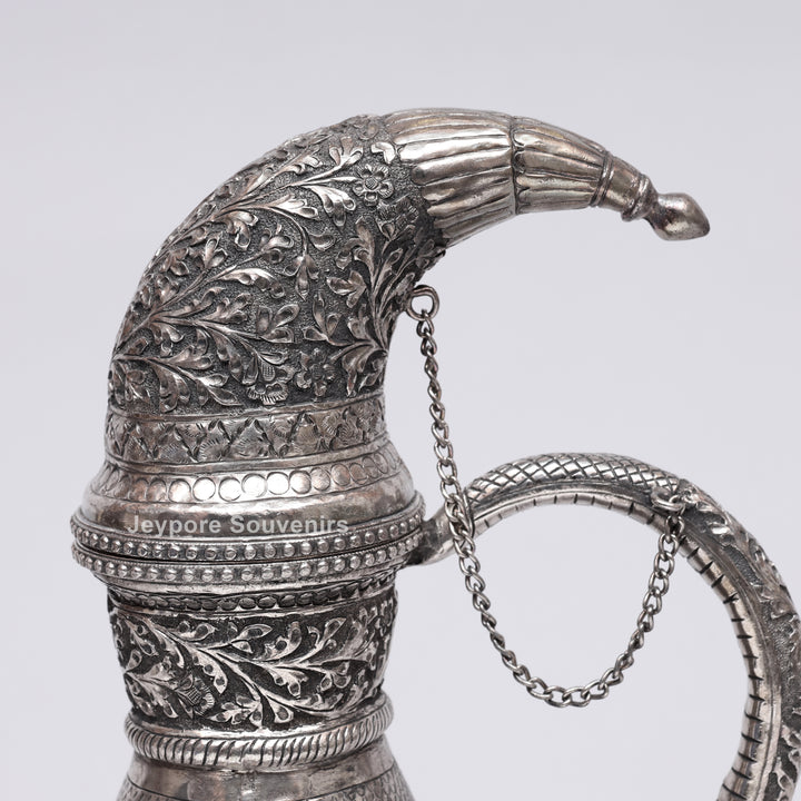 Royal Silver Engraved Copper Surahi