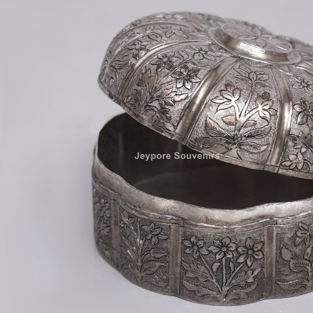 Handcrafted Silver Polished Multipurpose Storage Box