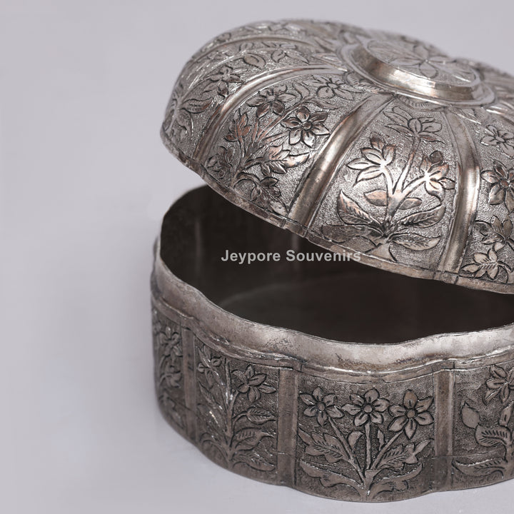 Handcrafted Silver Polished Multipurpose Storage Box