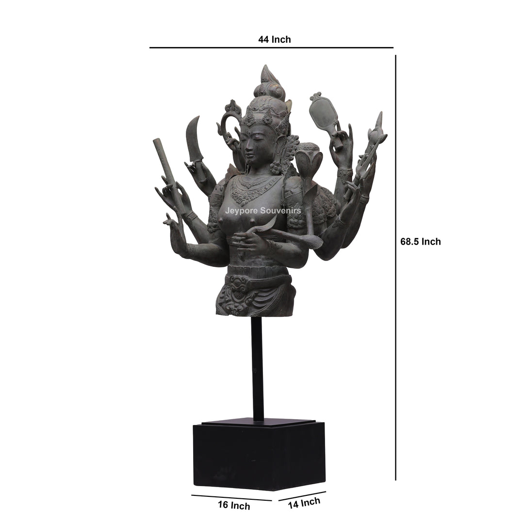 Standing Goddess Lakshmi Bronze Statue